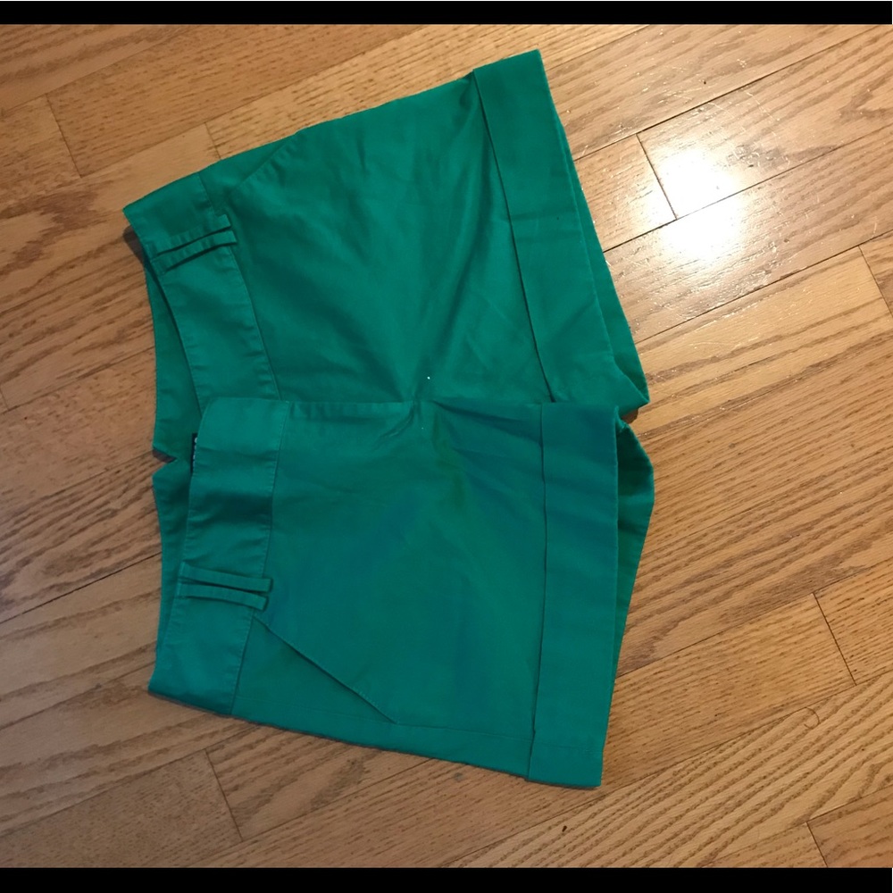 Express green shorts